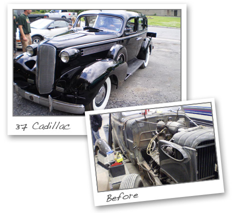 37 Cadillac repair Frank & Sons Body Works in Scotia, NY