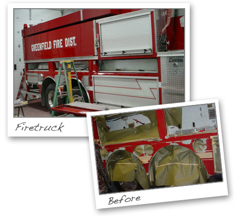 Firetruck repair Frank & Sons Body Works in Scotia, NY